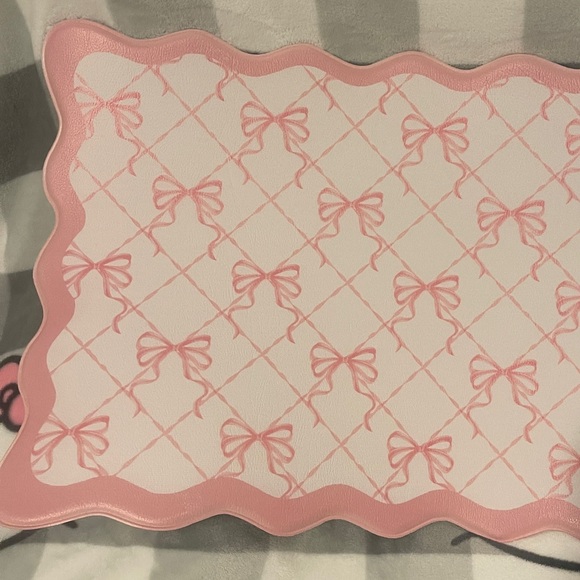 Pink Bow Anti Fatigue Mat - Picture 1 of 4